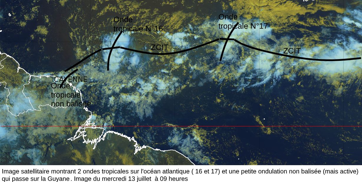 Image satellitaire de mercredi 13 juillet  à 09 heures