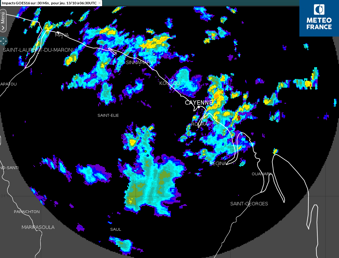 averses maritimes en fin de nuit de mercredi à jeudi