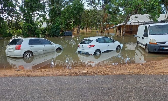 Inondations du  dimanche  8 août à Saint Laurent dans le quartier Bagdad
