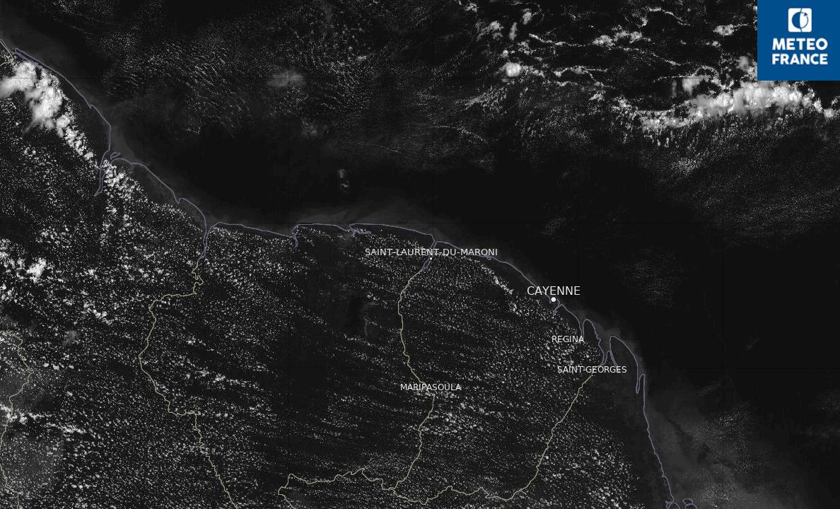 Image satellitaire du 13 septembre  2023 en début d'après-midi