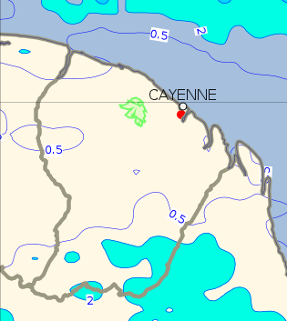 Prévision de cumul de précipitation sur 24h pour le vendredi 05 août