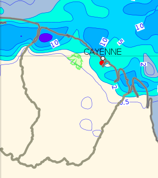 Prévision de cumul de précipitation sur 24h pour le dimanche 07 août