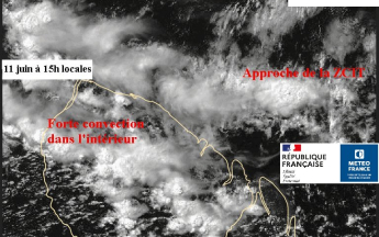 Convection de l'après-midi sur les terres et approche de la ZCIT en mer