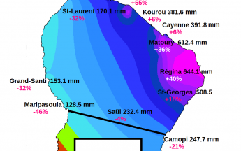 Carte pluies de janvier 2022