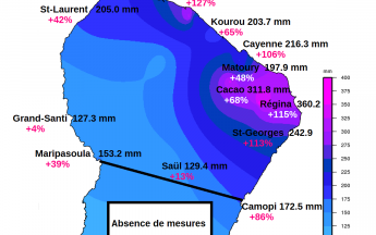 Carte pluies de novembre 2021