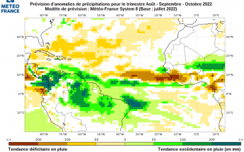 Anomalies de précipitations ASO 2022