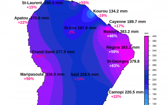 Carte pluies juillet 2022