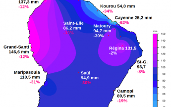 Carte pluviométrique août 2024