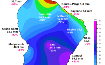Carte des pluies mensuelles SEPT 2024