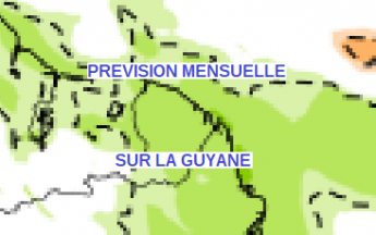 Prévision mensuelle sur la Guyane
