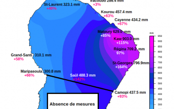Carte pluies de décembre 2021