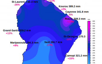 Carte pluies juin 2022