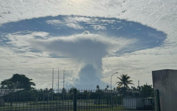 Nuage observé depuis Cayenne