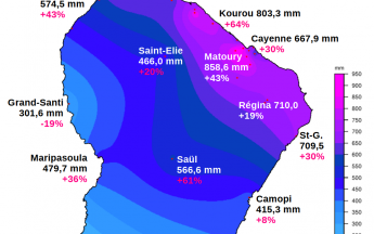 Carte pluviométrique Mai 2024