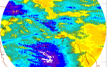 Cumuls de pluies sur  24 heures du 25 mai 2024 à 06h au 26 mai 2024 à 06h , très grande diffèrence de cumuls entre Macouria et Soula pourtant très proches