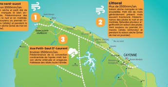 Les 5 zones climatiques de Guyane