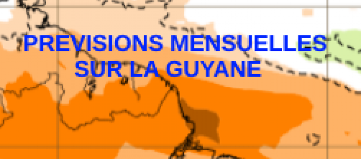Prévisions mensuelles sur la Guyane