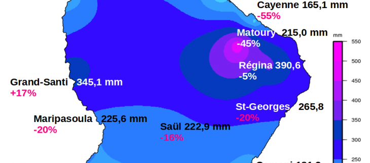 Carte pluies juin 2023