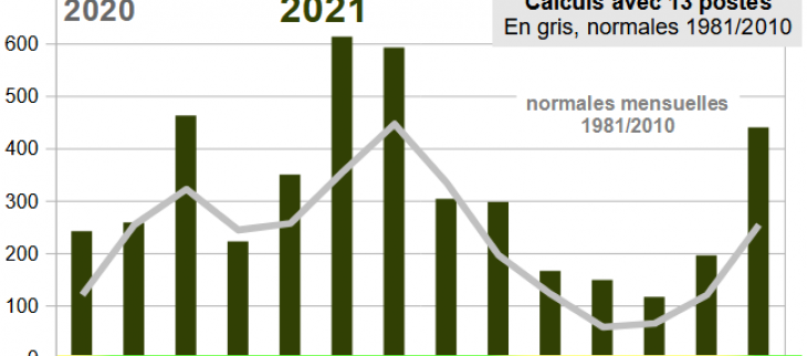 2021 : Une année exceptionnellement pluvieuse