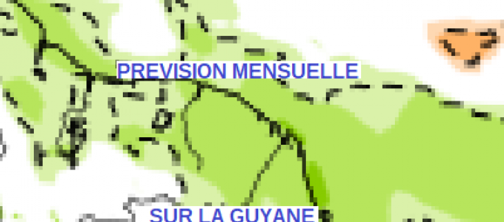 Prévision mensuelle Guyane
