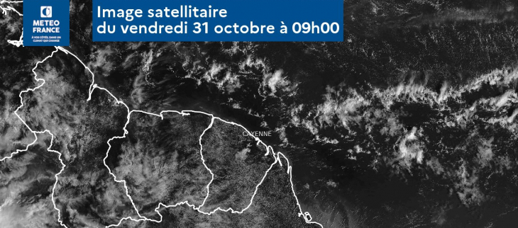 Image satellitaire du 31 octobre illustrant la proximité de la ZCIT