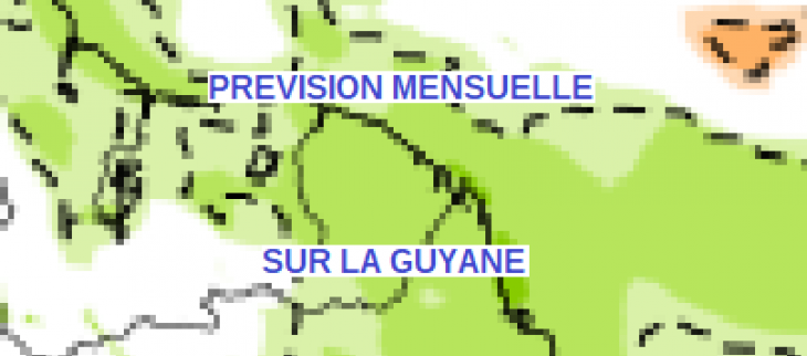 Prévision mensuelle sur la Guyane