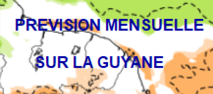 Prévision mensuelle pour la Guyane
