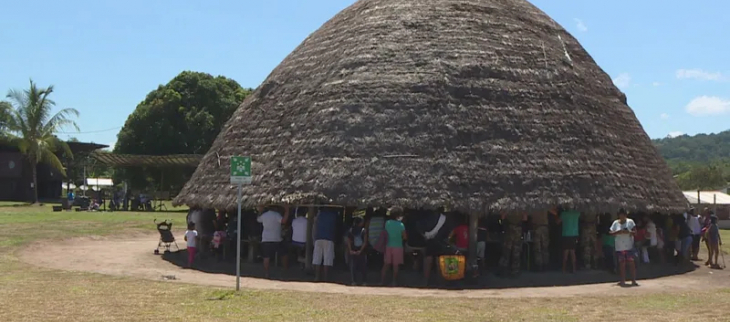 Carbet communautaire Tukusipan du village amérindien de Taluen