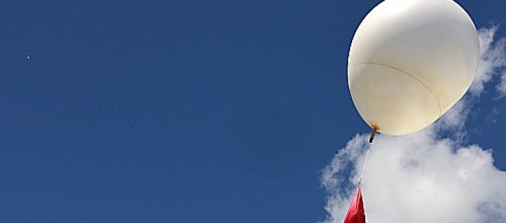 Ballon sonde et son parachute 