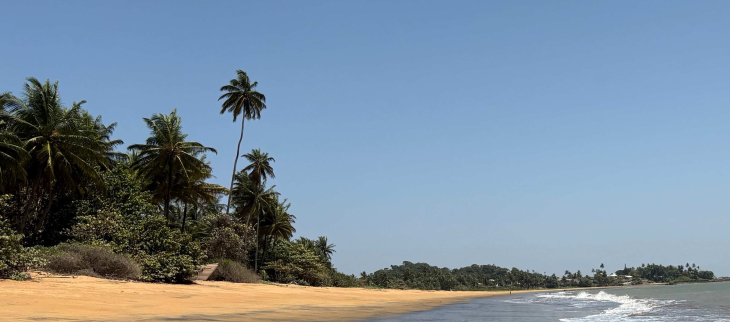 Plage de Montabo largement ensoleillée
