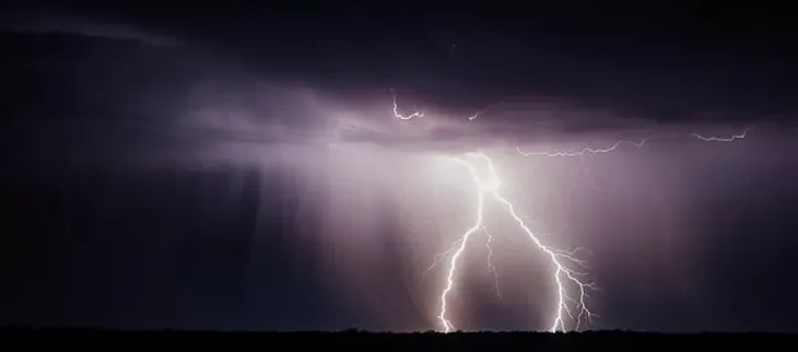Photo d'un orage