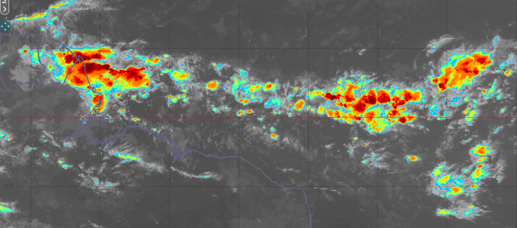 ZCIT fortement active au niveau de la Guyane le 10 mai 2021