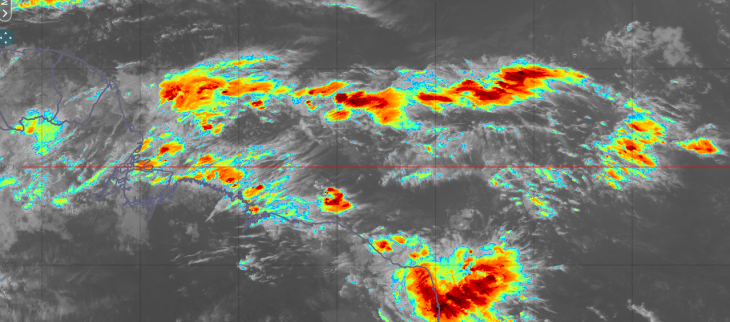 Forte réactivation de la ZCIT au niveau de la Guyane dans la soirée et nuit du 13 au  14 mai 2021