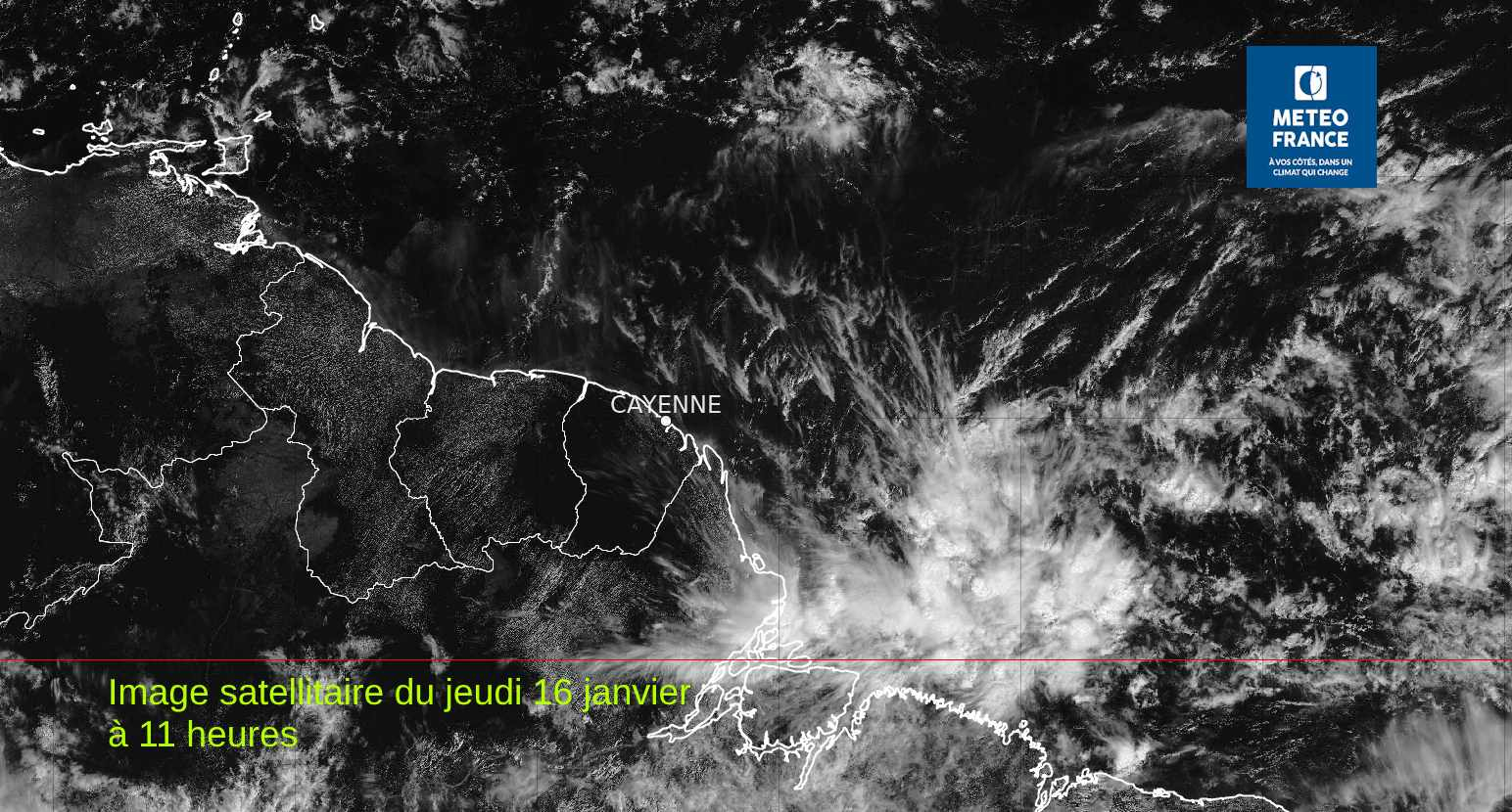 Image satellitaire de jeudi 16 janvier en fin de matinée