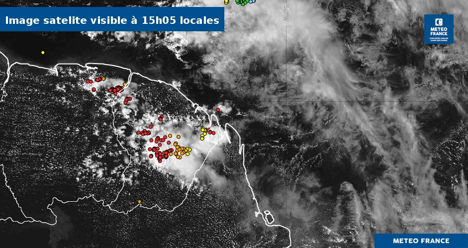Image satellite du jeudi 16 octobre dans l'après-midi