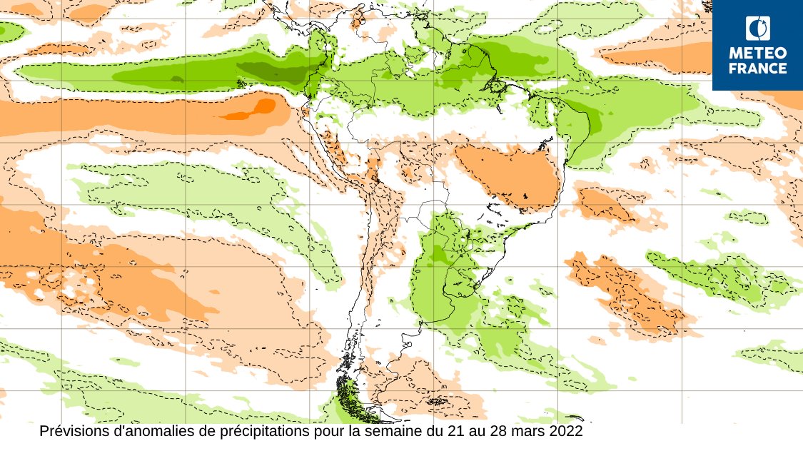 Anmalies de précipitations prévues pour la semaine du 21 au 28 avril 2022