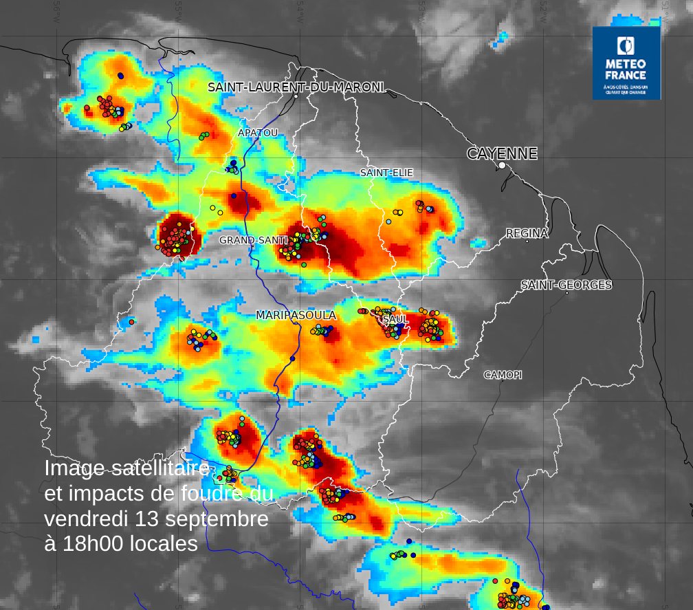 image satellitaire du 13 septembre en fin de journée