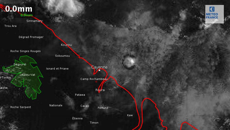 Image satellite visible prise à 8h40 locales