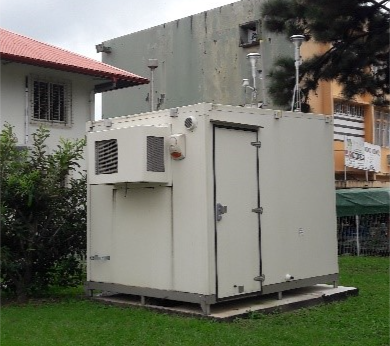 Station de mesure de la qualité de l'air du réseau ATMO Guyane