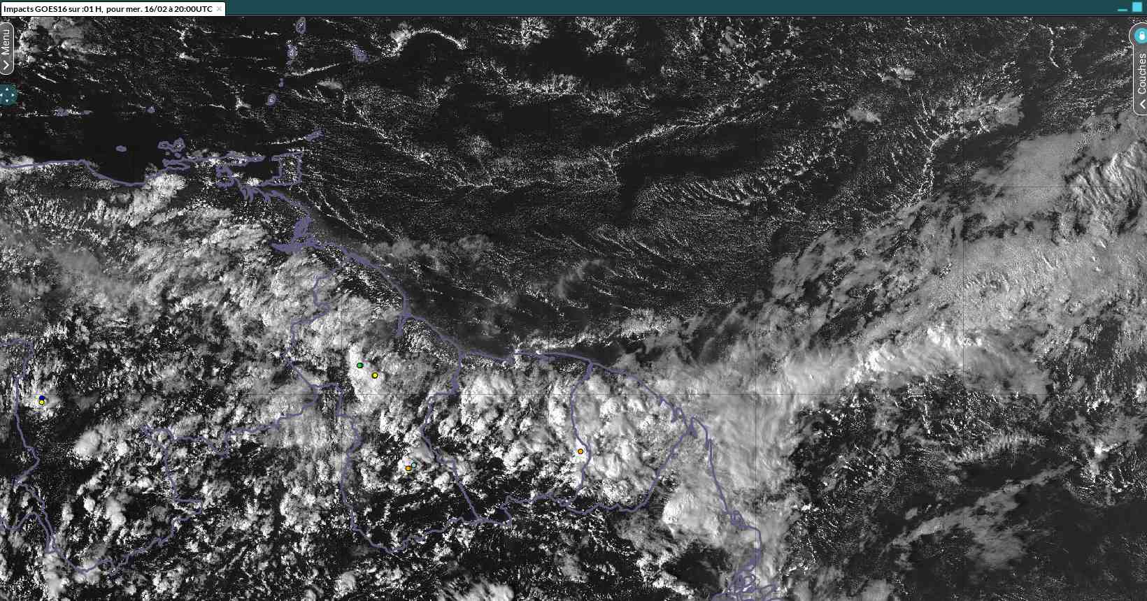 Image satellite GOES16 de mercredi après-midi