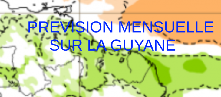 Prévision mensuelle pour la Guyane