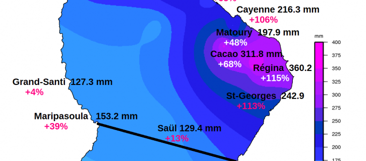 Carte pluies de novembre 2021