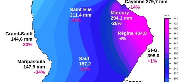 Carte pluies janvier 2024