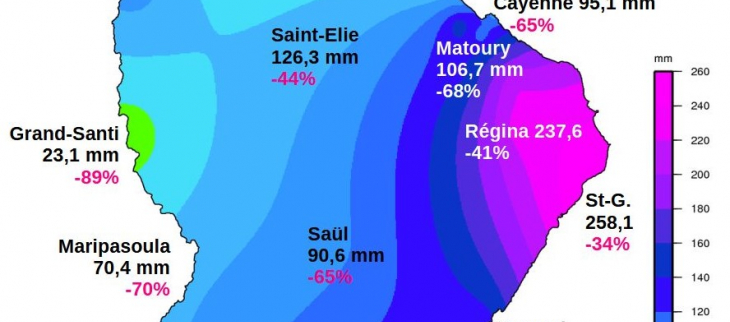 Carte pluies février 2024