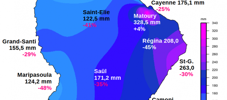 Carte pluies mars 2024