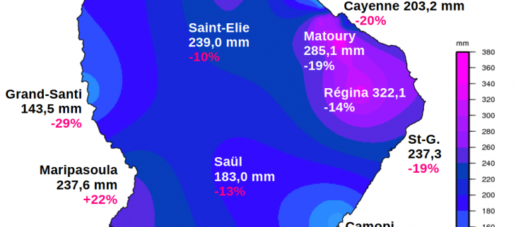 Carte pluies décembre 2023