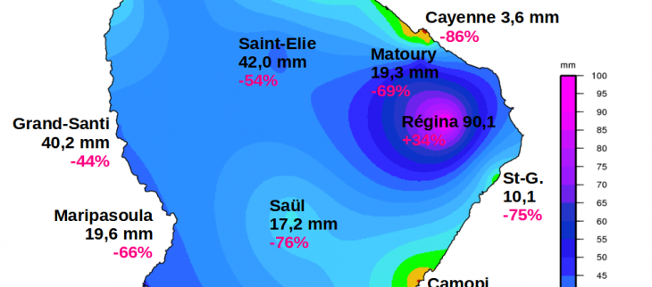 Carte pluies septembre 2023