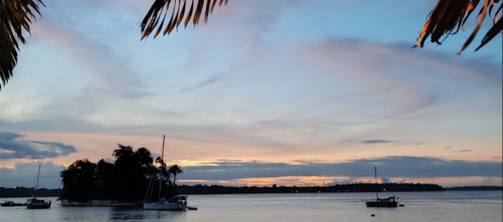 Coucher de soleil sur Saint-Laurent-du-Maroni