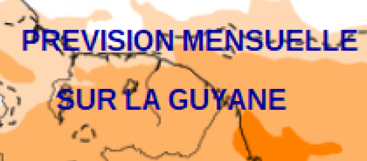 Prévision mensuelle pour la Guyane