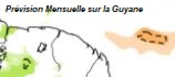 Prévision mensuelle Guyane